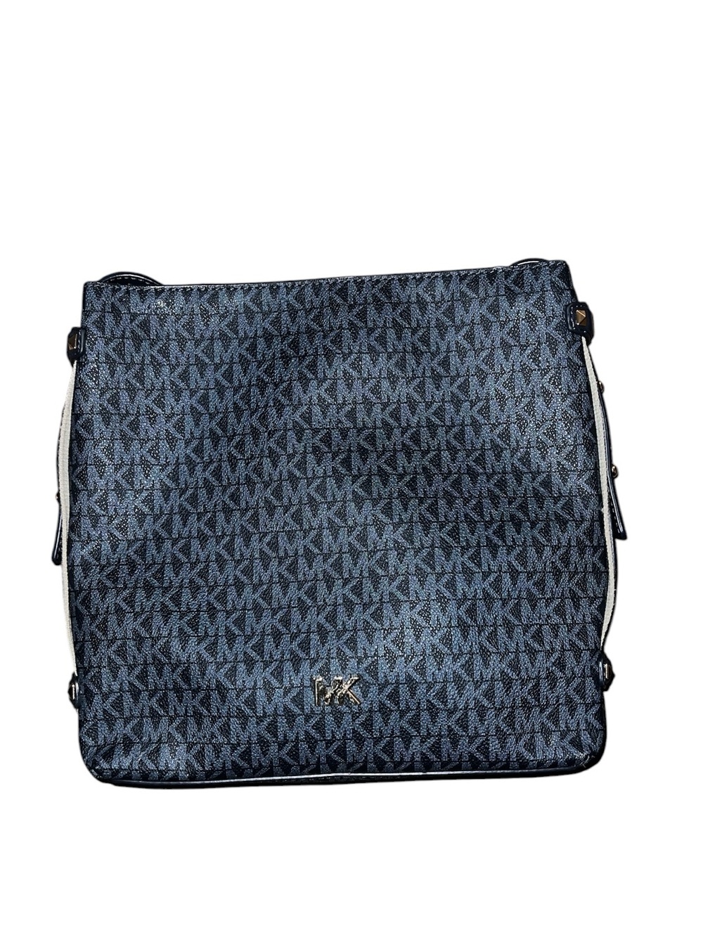 Michael Kors Blue MK Logo Crossbody Bag